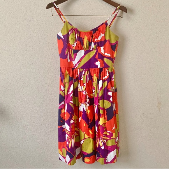 Trina Turk Multi Color Dress Sz-0 - Picture 1 of 7